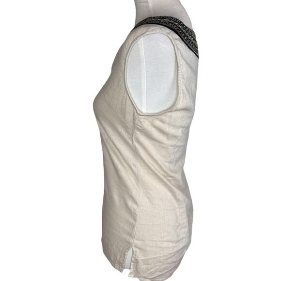 Telluride Clothing Co. Linen Blend Lightweight Summer Embroidered Tank Size S - Picture 6 of 6